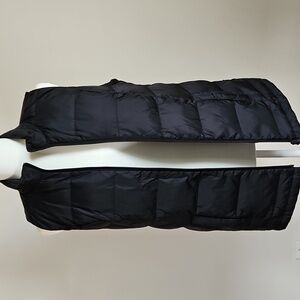 J Jill 80% Down Puffer Vest Black Full Zip Pockets Layering Outdoor SP